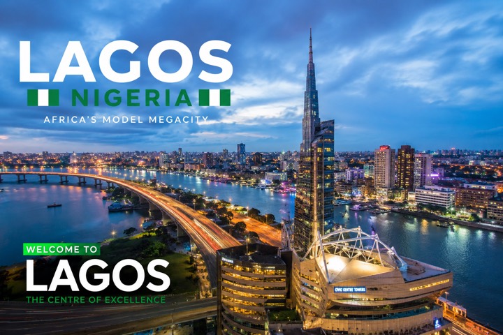 Lagos city skyline, Nigeria